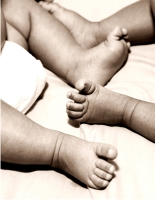 Twin Babies Feet
