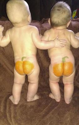 My little pumpkin twins, Alex and Ava!