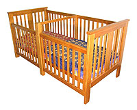 corner crib for twins