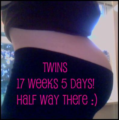 7 weeks belly with twins